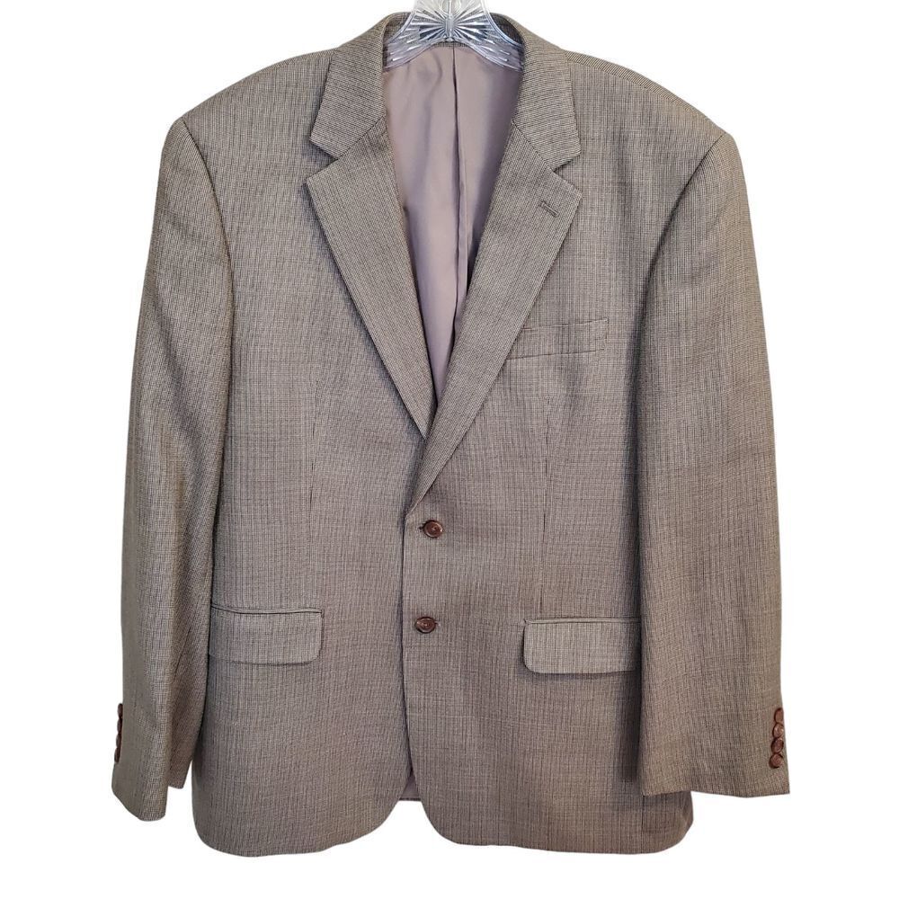 LRL Ralph Lauren Blazer Mens 42R Wool Silk Warm Neutral Tones Sport Coat Jacket